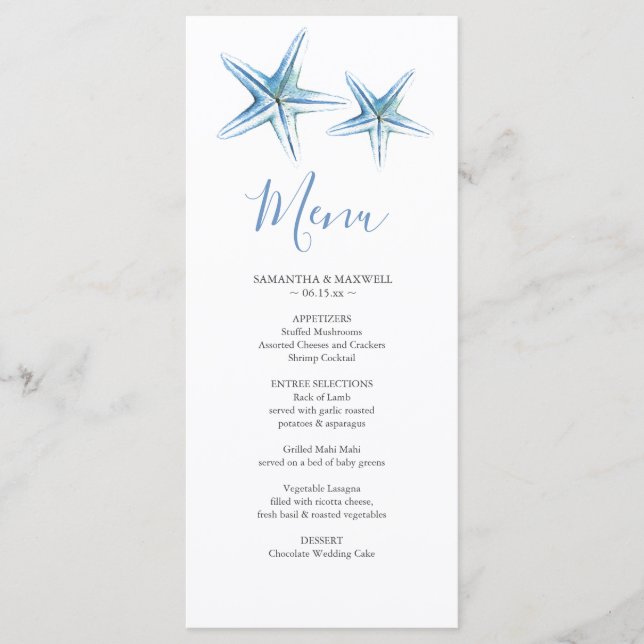 Individuell gestaltete Karte des Beach Wedding (Vorderseite)
