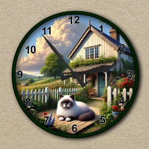Individuell gestaltete Landschaft Uhr mit flüssige