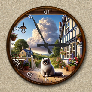 Individuell gestaltete Landschaft Uhr mit flüssige
