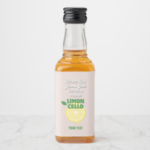 Individuell gestaltete, moderne, rosa italienische alkoholflaschenetikett
