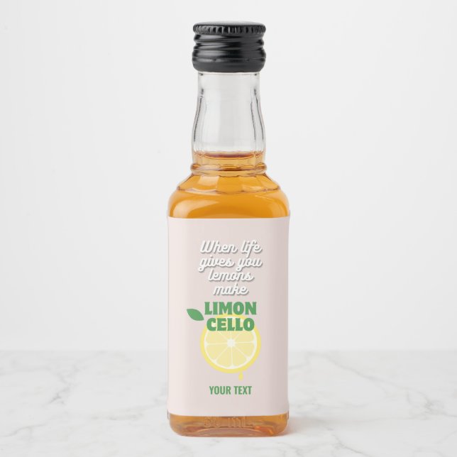 Individuell gestaltete, moderne, rosa italienische alkoholflaschenetikett (Vorderseite)