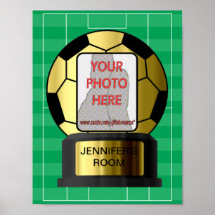 Individuell gestaltete Plakate für goldene Foto-Fu