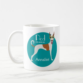 Individuell gestaltete Podenco Dog Sonnenbrille Sp Kaffeetasse