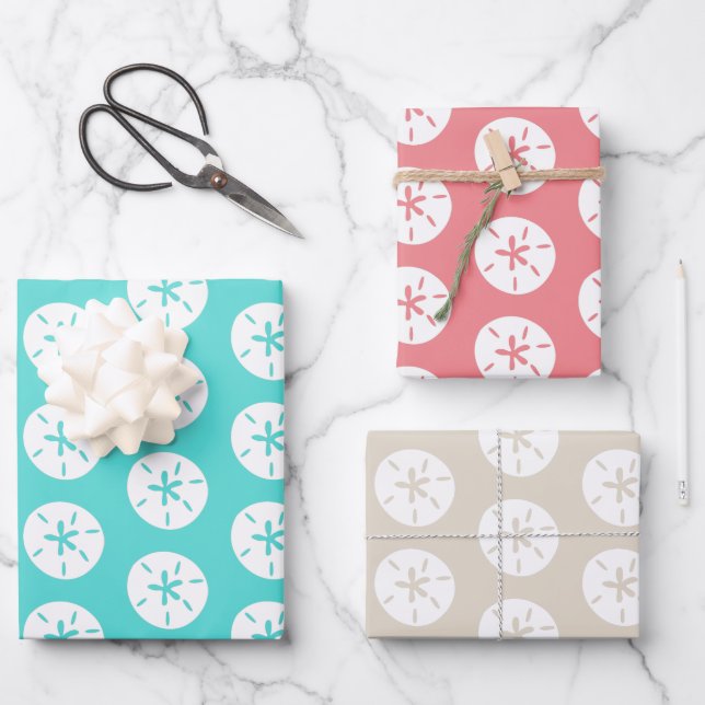 Individuell gestaltete Sandfarben Geschenkpapier Set (Vorderseite)
