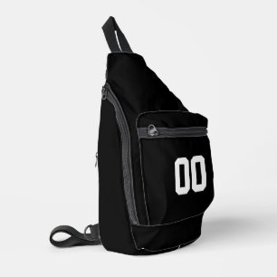 individuell gestaltete Zahl individuell gestaltete Crossbody Bag