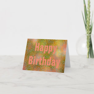 Individuell gestalteter Geburtstag Karte