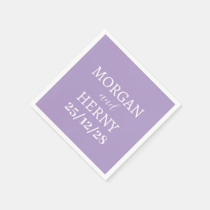 INDIVIDUELL GESTALTETER NAME STILVOLLE MODERNE BLA SERVIETTE