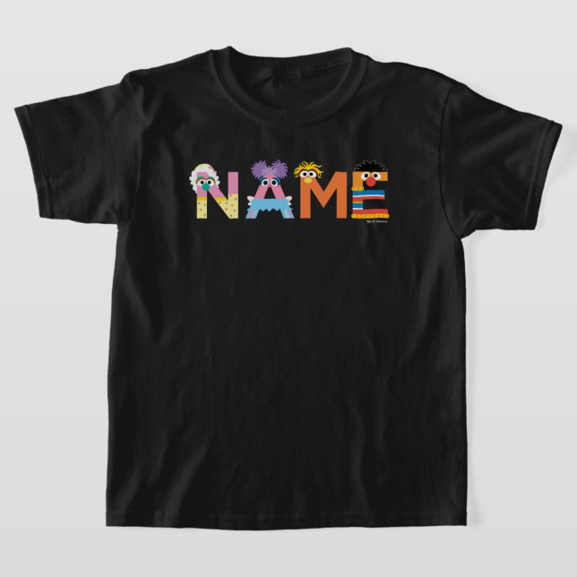 Individuell gestalteter Sesamstraße Alphabet Baby  T-Shirt (Ablage )