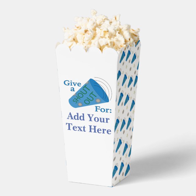 Individuell gestalteter Shout Popcorn Geschenkschachtel (Geplatzt)