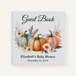 Individuell gestaltetes Gästebuch für Babyduschen Notizbuch