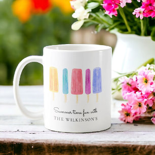 Individuell hell und farbenfroh moderner Sommer Kaffeetasse
