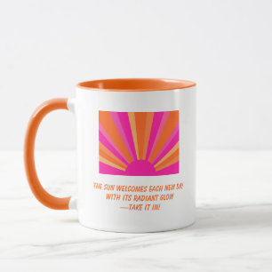 Individuell helle und farbenfrohe Inspiration Sunb Tasse
