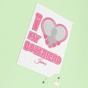 Individuell Ich liebe meinen Freund – Foto & Name