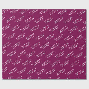 INDIVIDUELL IHR LOGO STYLISH MODERN ELEGANTS KLASS GESCHENKPAPIER