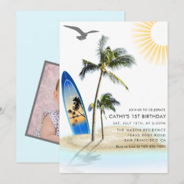 Individuell markierter Strand Sommer neutral 1. Ge Einladung