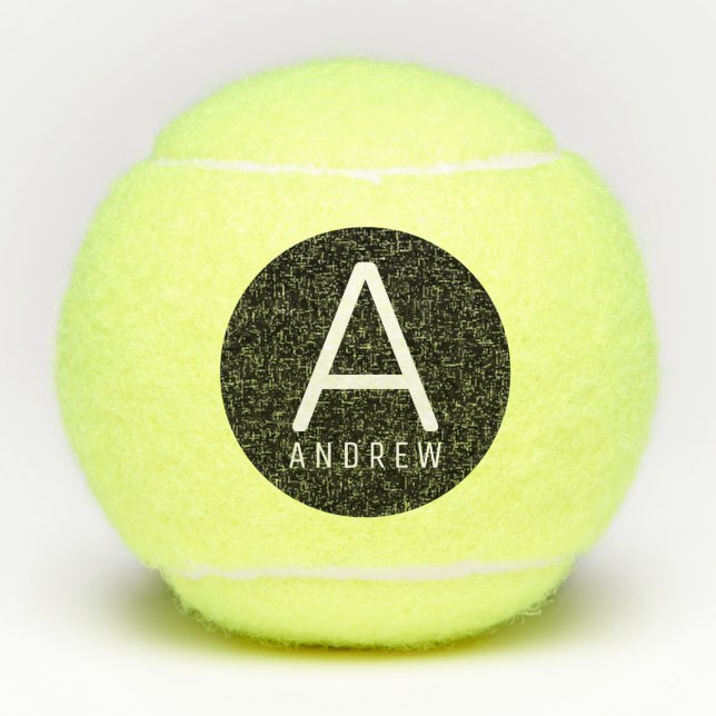 Individuell Mit Monogramm Design Tennisbälle (Vorderseite)