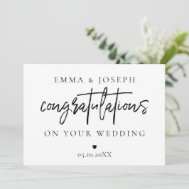 Individuell moderner Chic Gratulation Couple Newly