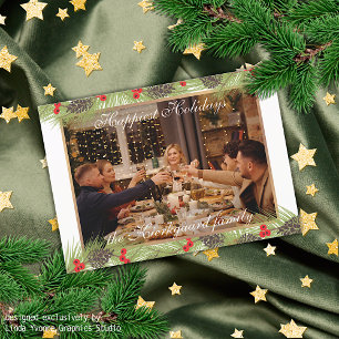 Individuell moderner klassischer Chic am glücklich Feiertagskarte