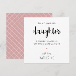 Individuell moderner und Niedlicher Abschluss Karte