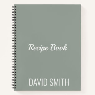 Individuell modernes Minimalistisches Rezept Notizbuch