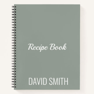 Individuell modernes Minimalistisches Rezept Notizbuch