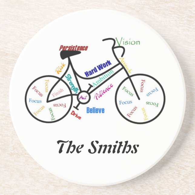 Individuell Motivierend Fahrrad, Fahrrad, Sport Untersetzer (Vorne)