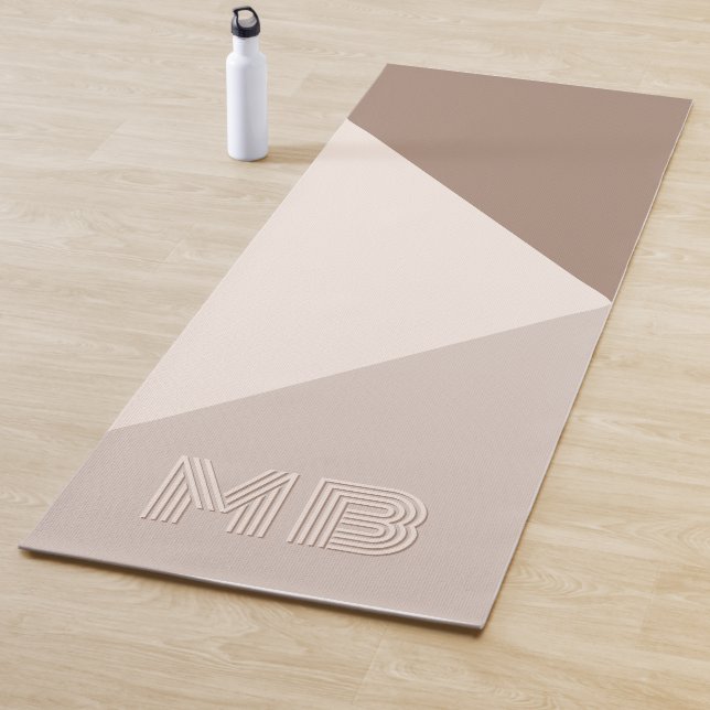 Individuell neutrale braune Elfenbein Beige Taupe  Yogamatte (Beispiel)