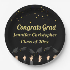 Individuell Niedlicher, moderner Classic Black & G Pappteller