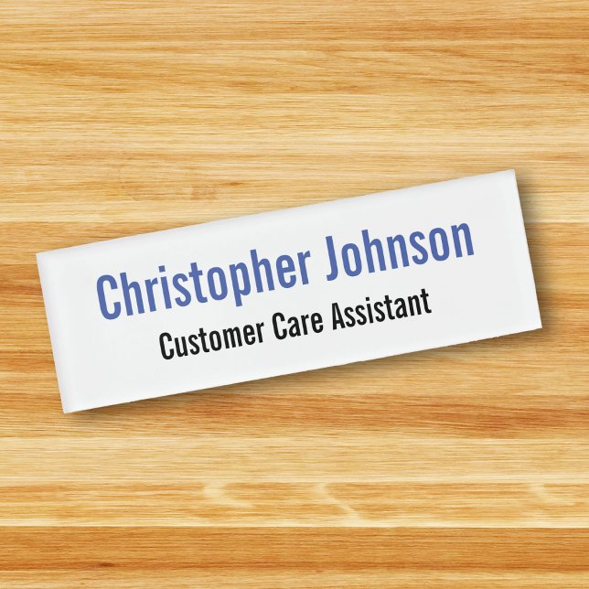 Individuell Personalisierte Beruflich einfache Mag Namenschild (Custom Personalized Professional Simple Magnetic Name Tag)