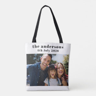 Individuelle 2-Foto- und Text-Tasche Tasche