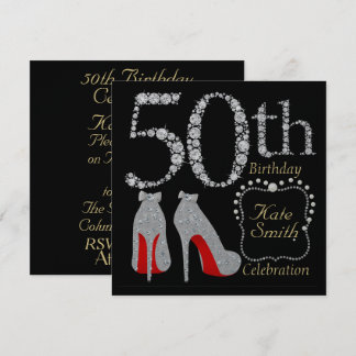 Individuelle 50. Geburtstagsparty Einladung