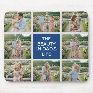 Individuelle 8-Foto-Collage - Personalisiertes Ges Mousepad