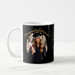 Individuelle Abschluss-Fotomugge Gratulation Kaffeetasse