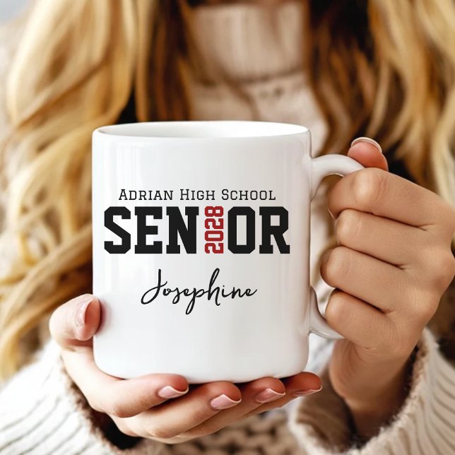 Individuelle Abschluss-Tasse für die oder den Schu Kaffeetasse (Custom Senior Graduation Mug Gift for Her or Him, Custom Graduation Mug Gift for High School Seniors)