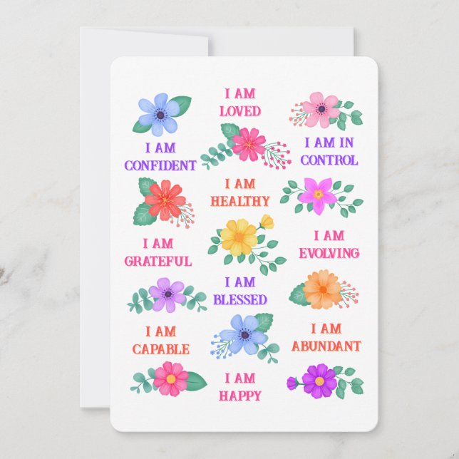 Individuelle Affirmation Inspiration Motivation (Vorderseite)