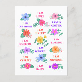 Individuelle Affirmation Inspiration Motivation Postkarte
