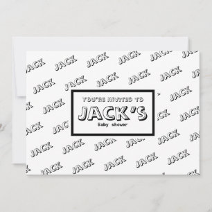 Individuelle Ankündigung Babydusche