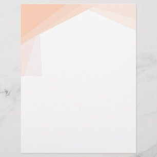 Individuelle Apricot Blank Blank Vorlage für die F Briefbogen