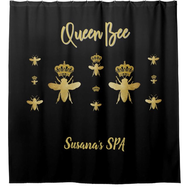 Individuelle Ästhetik QUEEN BEE WELLNESS-CENTER Go Duschvorhang (Vorderseite)