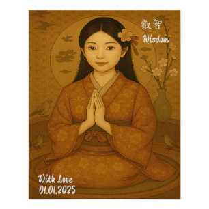 Individuelle Ästhetik Zen Meditation Kunst Fotodruck