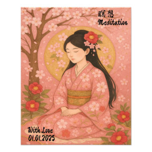 Individuelle Ästhetik Zen Meditation Kunst Fotodruck
