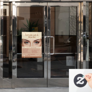 Individuelle Augenbraue-Wimpern-Schönheitssalon-We Fensteraufkleber