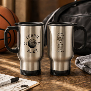 Individuelle Basketball-Trainer-Würdigung Ende der Reisebecher