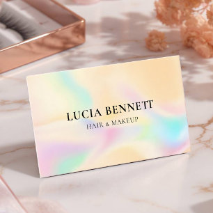 Individuelle Beauty Salon Card mit Lashes & Glamo Visitenkarte