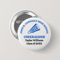 Individuelle blaue Cheerleaderin der High School