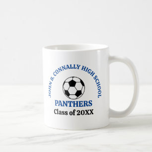 Individuelle Blaue Fußballmannschaft der High Scho Kaffeetasse