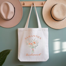 Individuelle Blumen-Tasche für Brautjungfern & Bra