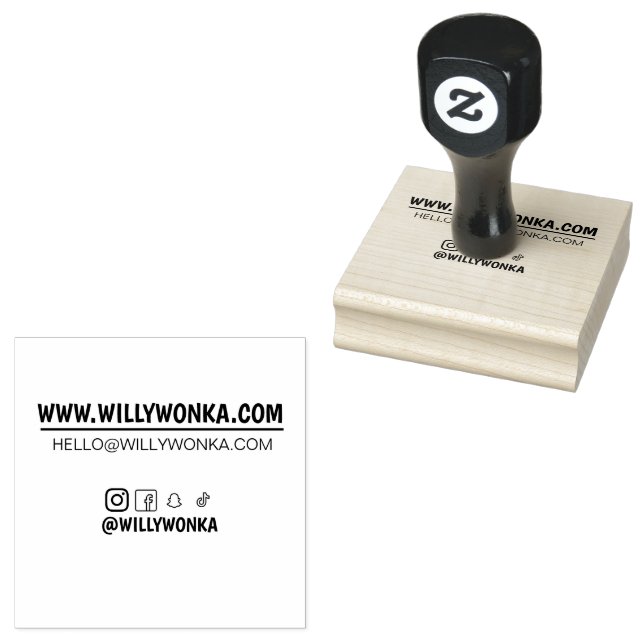 Individuelle Briefmarke kleiner Visitenkarten mit  Gummistempel (Stempel)