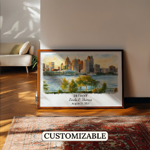 Individuelle Detroit Wandkunst, Michigan Poster