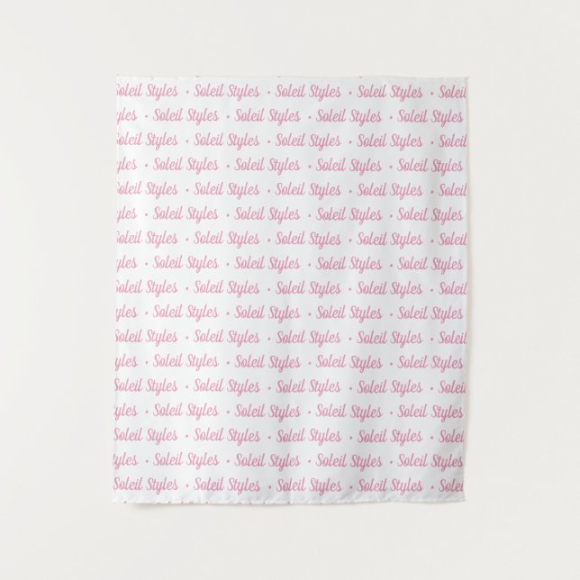 Individuelle Event-Werbebanner Step-and-Repeat Wandteppich (Vorderseite)